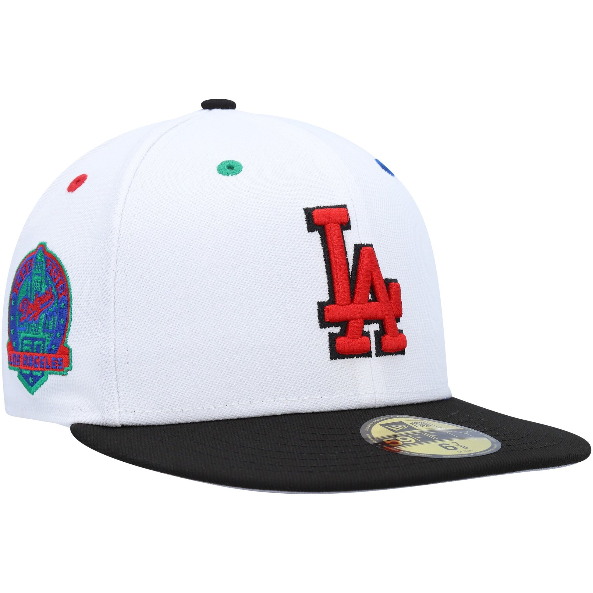 Los Angeles Dodgers New Era Black & Red 59FIFTY - Fitted Hat