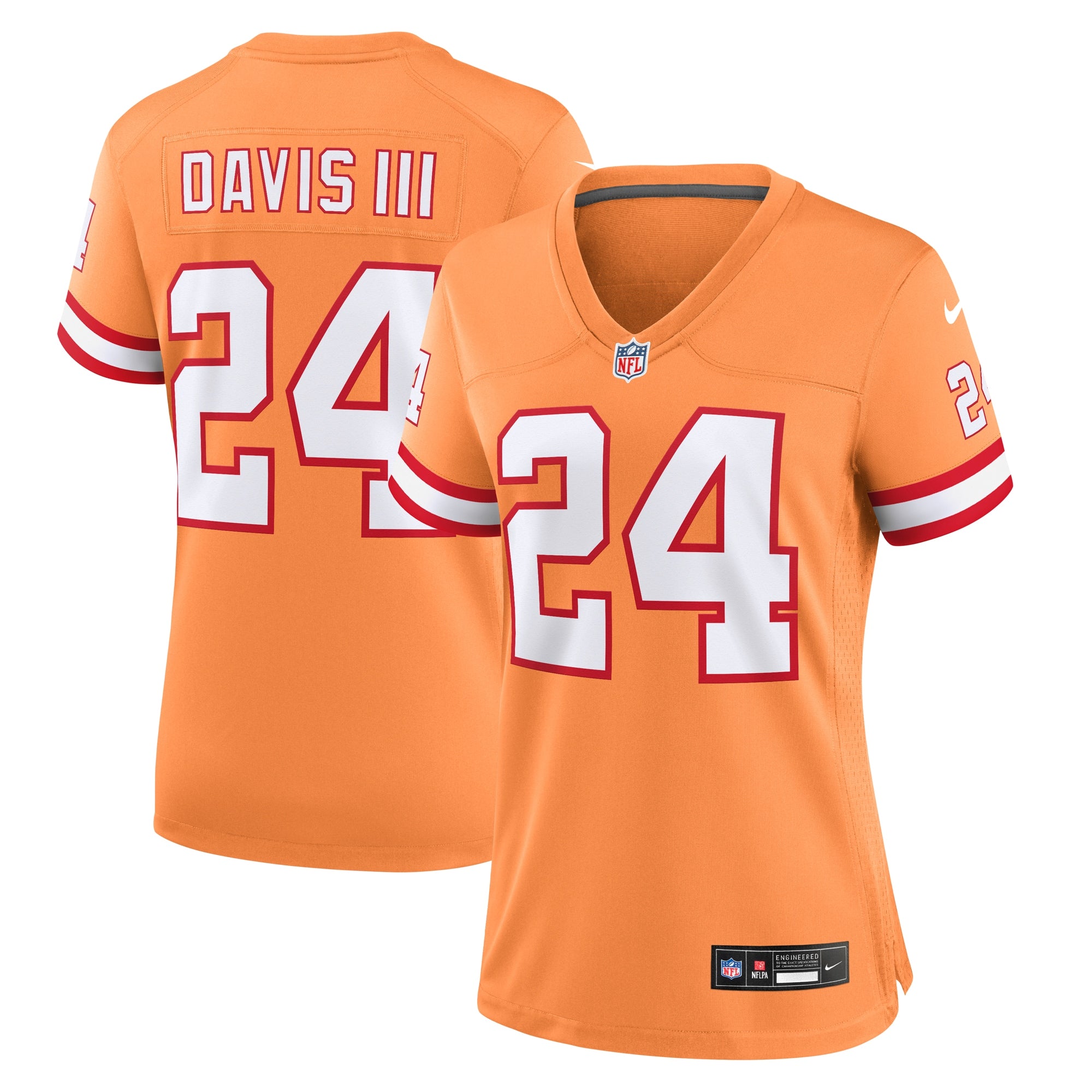 Nike Tampa Bay Buccaneers No33 Carlton Davis III Red Team Color Women's Stitched NFL New Elite Jersey